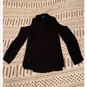 Donated - Cold shoulder long sleeve black shirt from The Limited